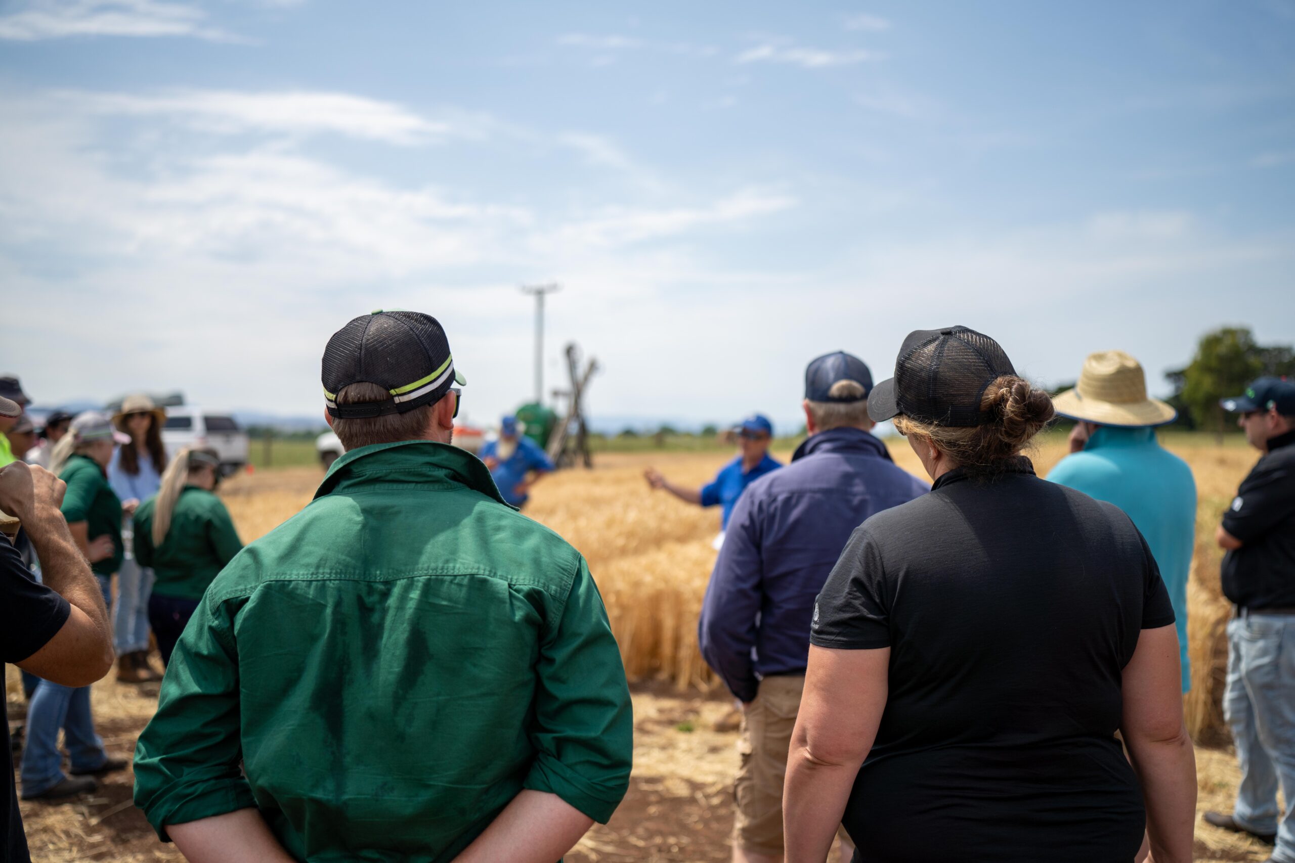 Farmers learning about solar projects